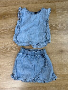 Gap Chambray Skort Set Size 4T